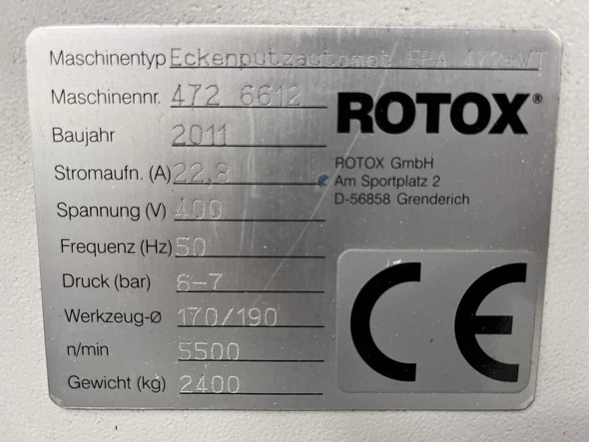 Używane LINIA ZGRZEWAJĄCO-CZYSZCZĄCA ROTOX SMK 506 4K + ROTOX EPA 472 ROK 2011