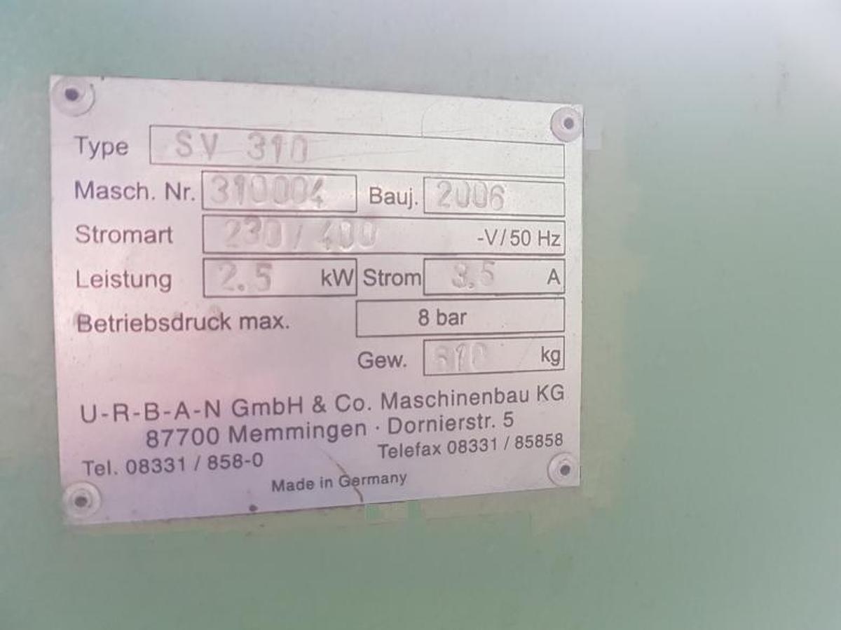 Używane OCZYSZCZARKA AUTOMATYCZNA CNC URBAN SV 310 ROK 2006