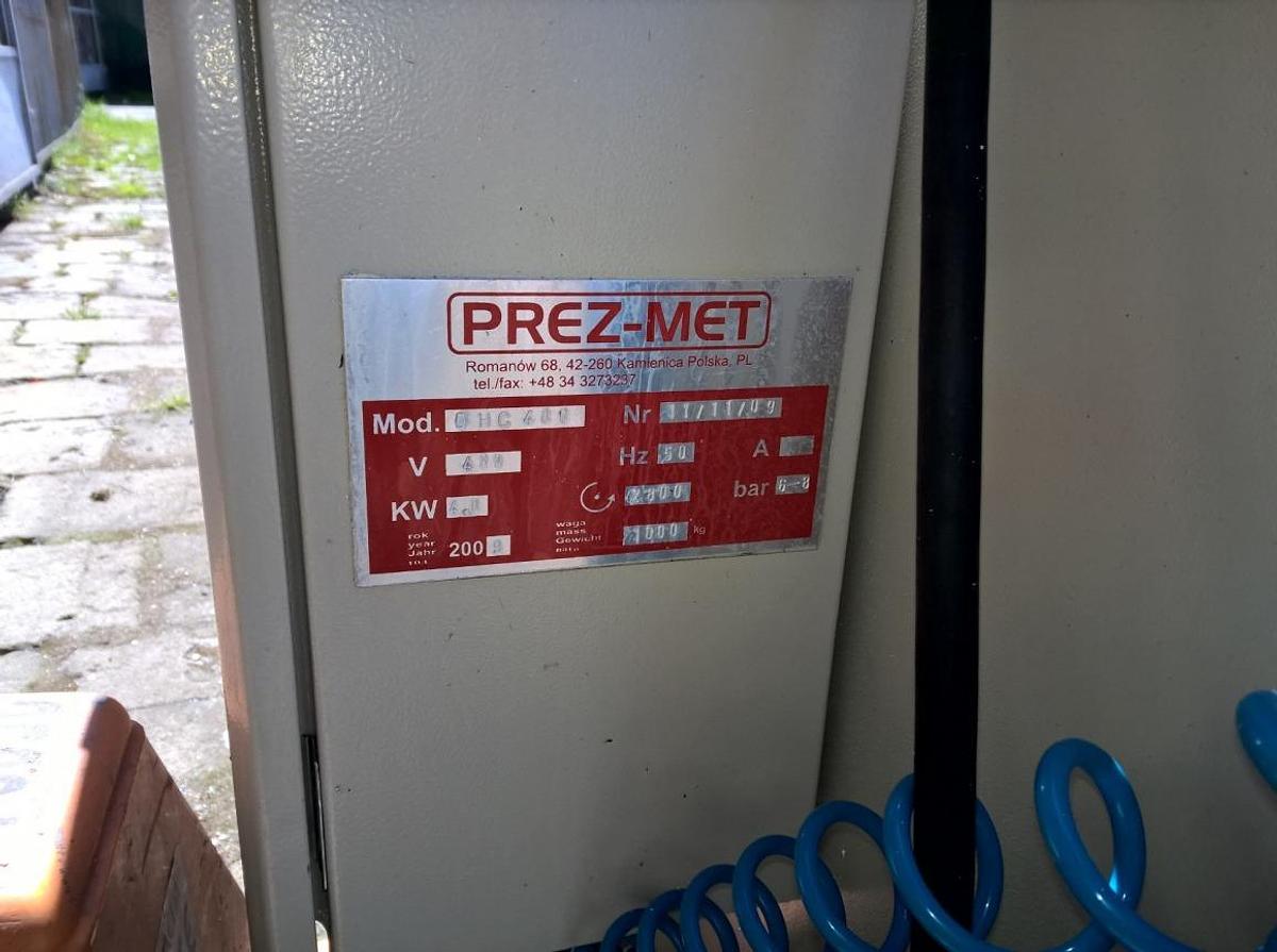 Used DOUBLE-HEADED SAW PREZ-MET DHC 400E YEAR 2009