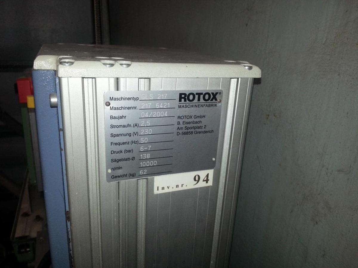 Used ROTOX SLAT SAW GLS 217 WITH GAUGE YEAR 2004