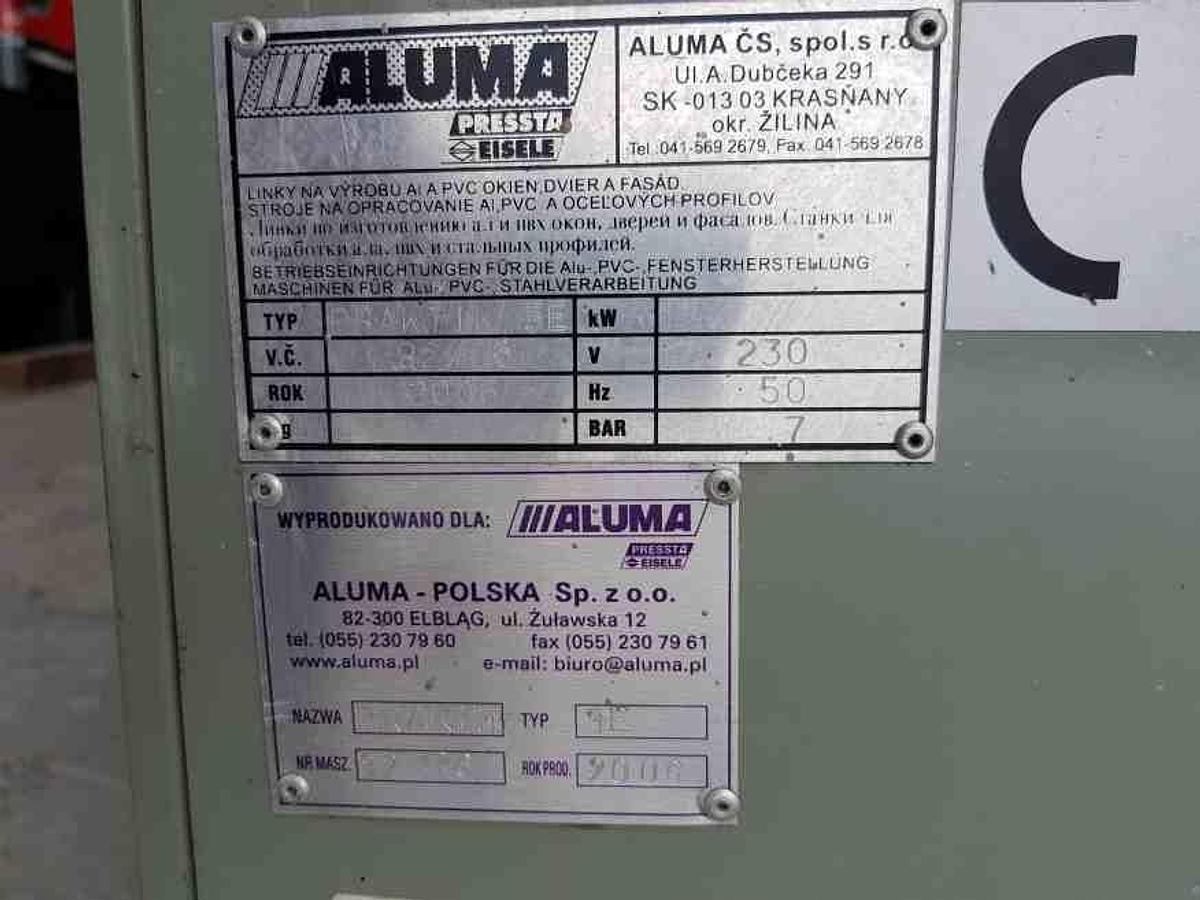 Używane FREZARKA DO ODWODNIEŃ AUTOMAT ALUMA PRAKTIK 3E -AS  ROK 2006