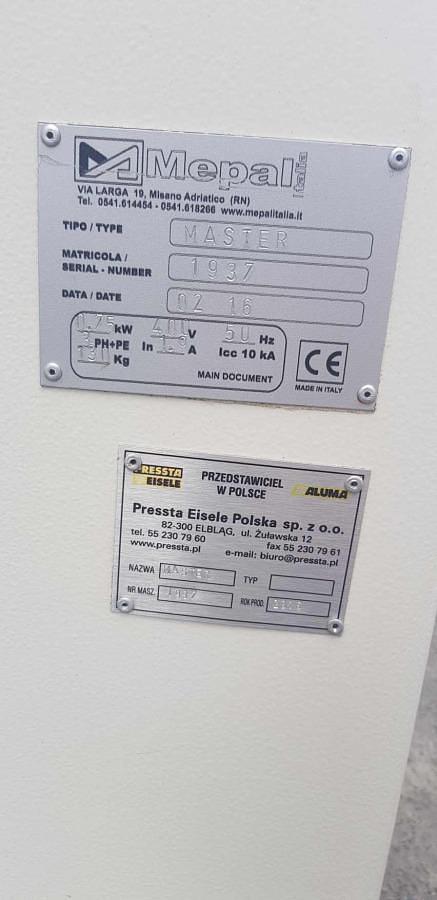 Used MEPAL MASTER MILLING AND COPYING MACHINE YEAR 2016