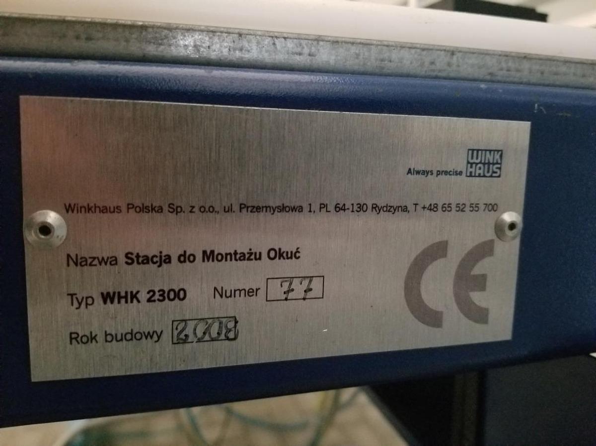 Used WINKHAUS FITTING TABLE WHK 2300 YEAR 2009