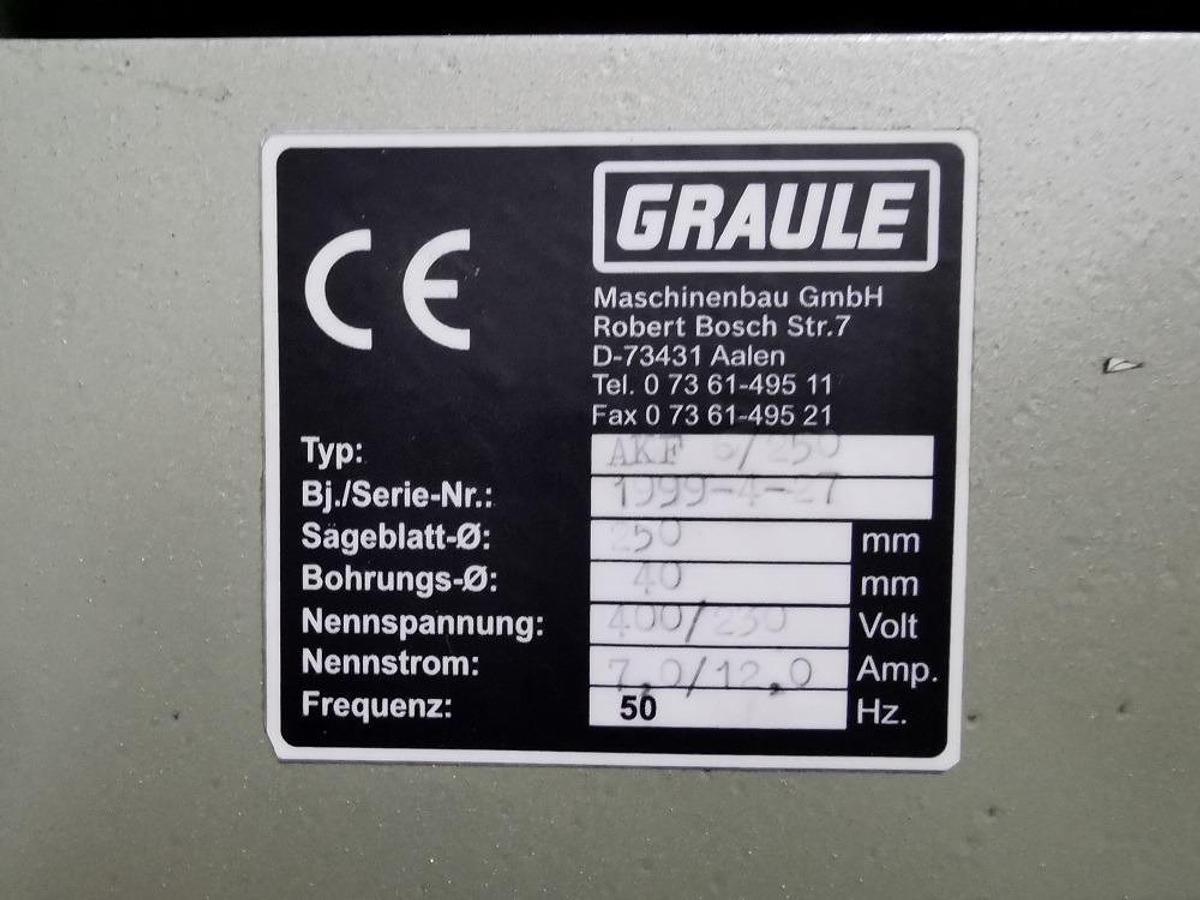Used POLE MILLING MACHINE GRAULE AKF 6/250