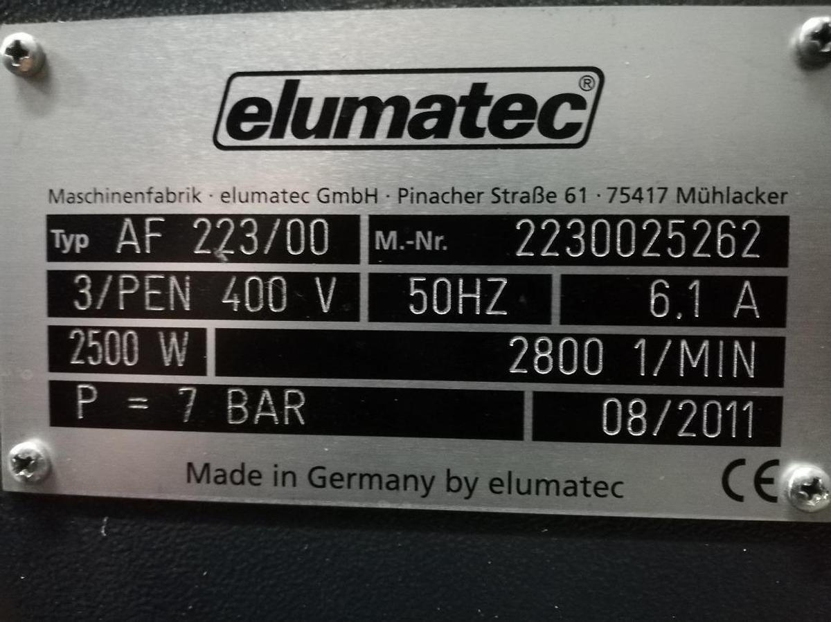 Used COLUMN MILLING MACHINE ELUMATEC AF 223 / 00 YEAR 2011