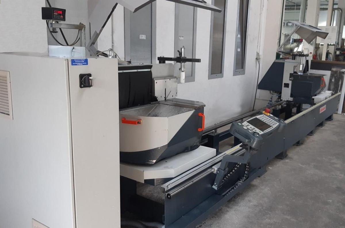 Used ELUMATEC DOUBLE-HEAD AUTOMATIC SAW DG 104/02 YEAR 2005