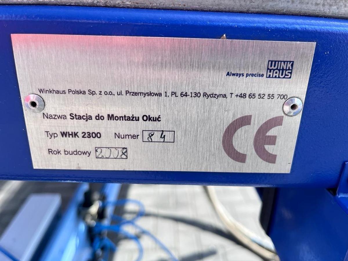 Używane STÓŁ DO OKUWANIA WINKHAUS WHK 2300 ROK 2008