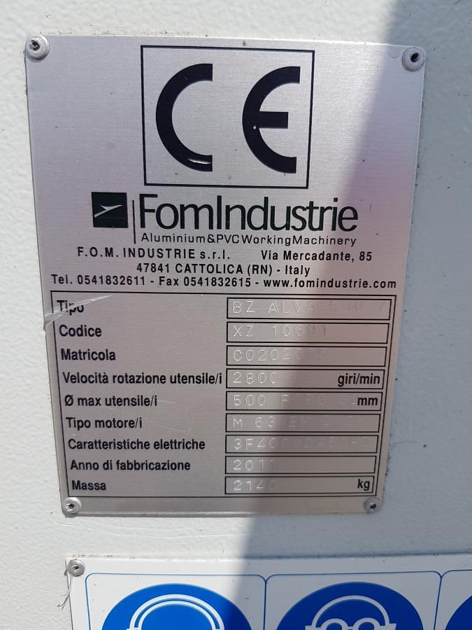 Używane PIŁA AUTOMATYCZNA DWUGŁOWICOWA FOM INDUSTRIE BZ ALVA 500 A ROK 2011