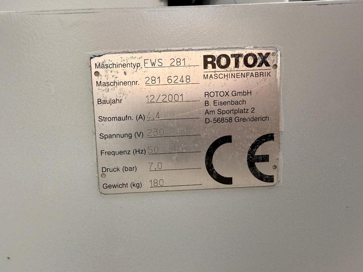 Używane FREZARKA DO ODWODNIEŃ AUTOMAT ROTOX FWS 281 ROK 2001FREZARKA DO ODWODNIEŃ AUTOMAT ROTOX FWS 281 ROK 2001
