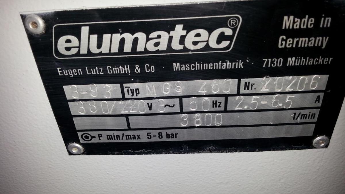 Używane PIŁA JEDNOGŁOWICOWA ELUMATEC MGS 460