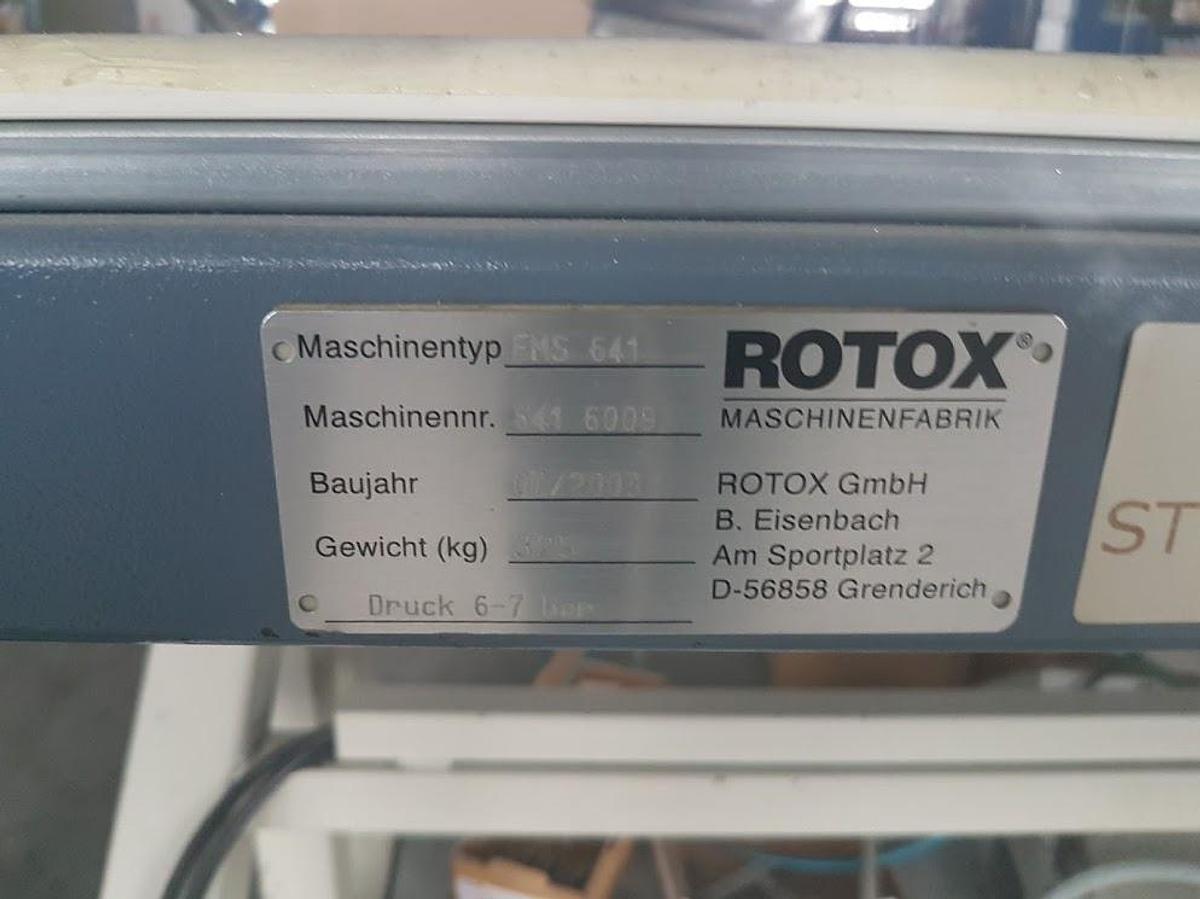 Used FITTING TABLE ROTOX FMS 641 YEAR 2003