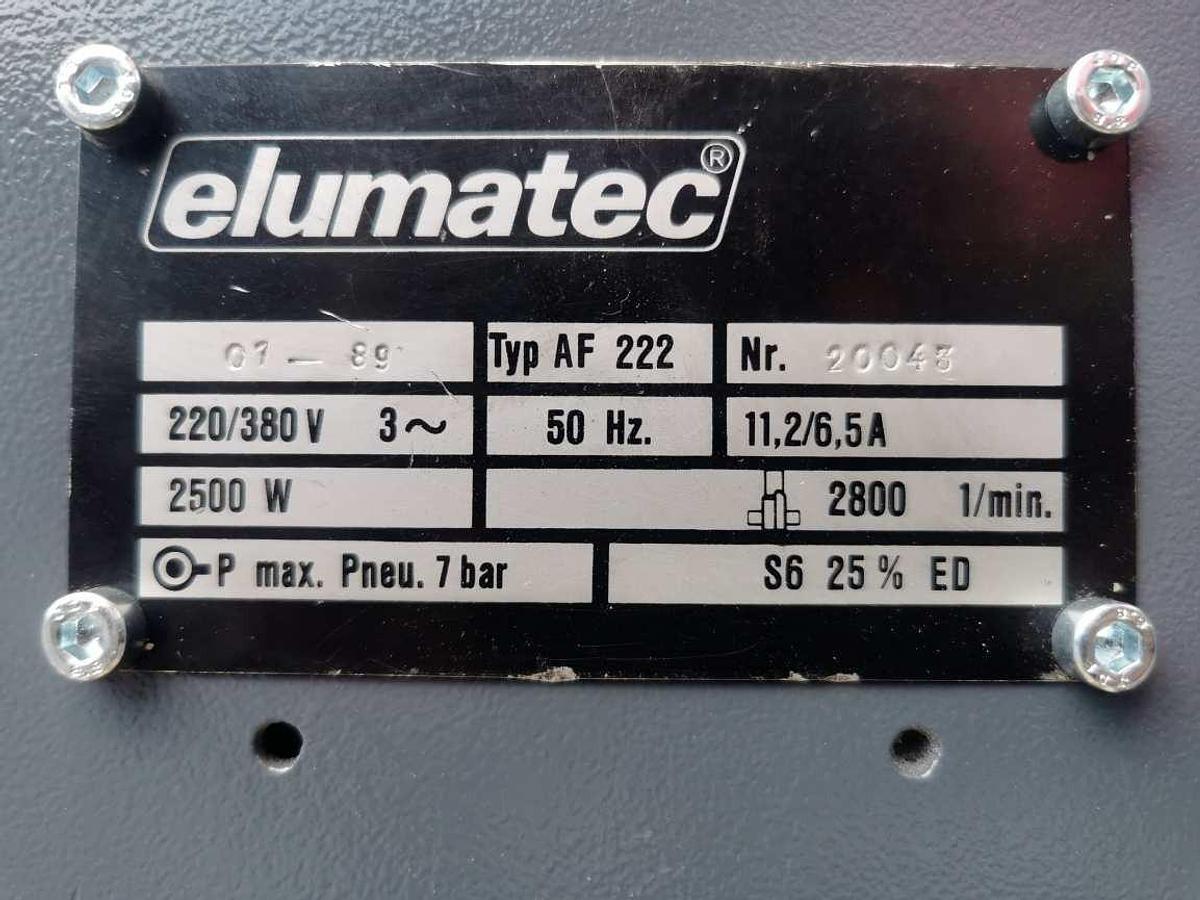 Used ELUMATEC POST MILLING MACHINE AF 222