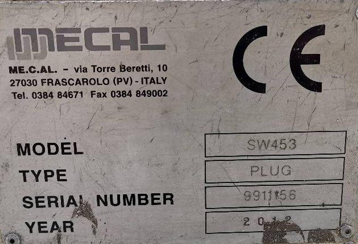 Used AUTOMATIC DOUBLE-HEADED SAW MECAL SW 453 PLUG YEAR 2012
