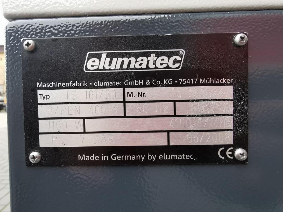 Used ELUMATEC TS 161/30 SINGLE HEAD SAW YEAR 2008