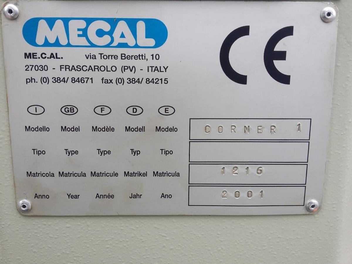 Used CORNER CRIMPING MACHINE MECAL CORNER CRIMPER YEAR 2001