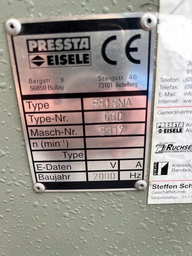 Used FACADE SAW PRESSTA EISELE PRISMA 600 YEAR 2000