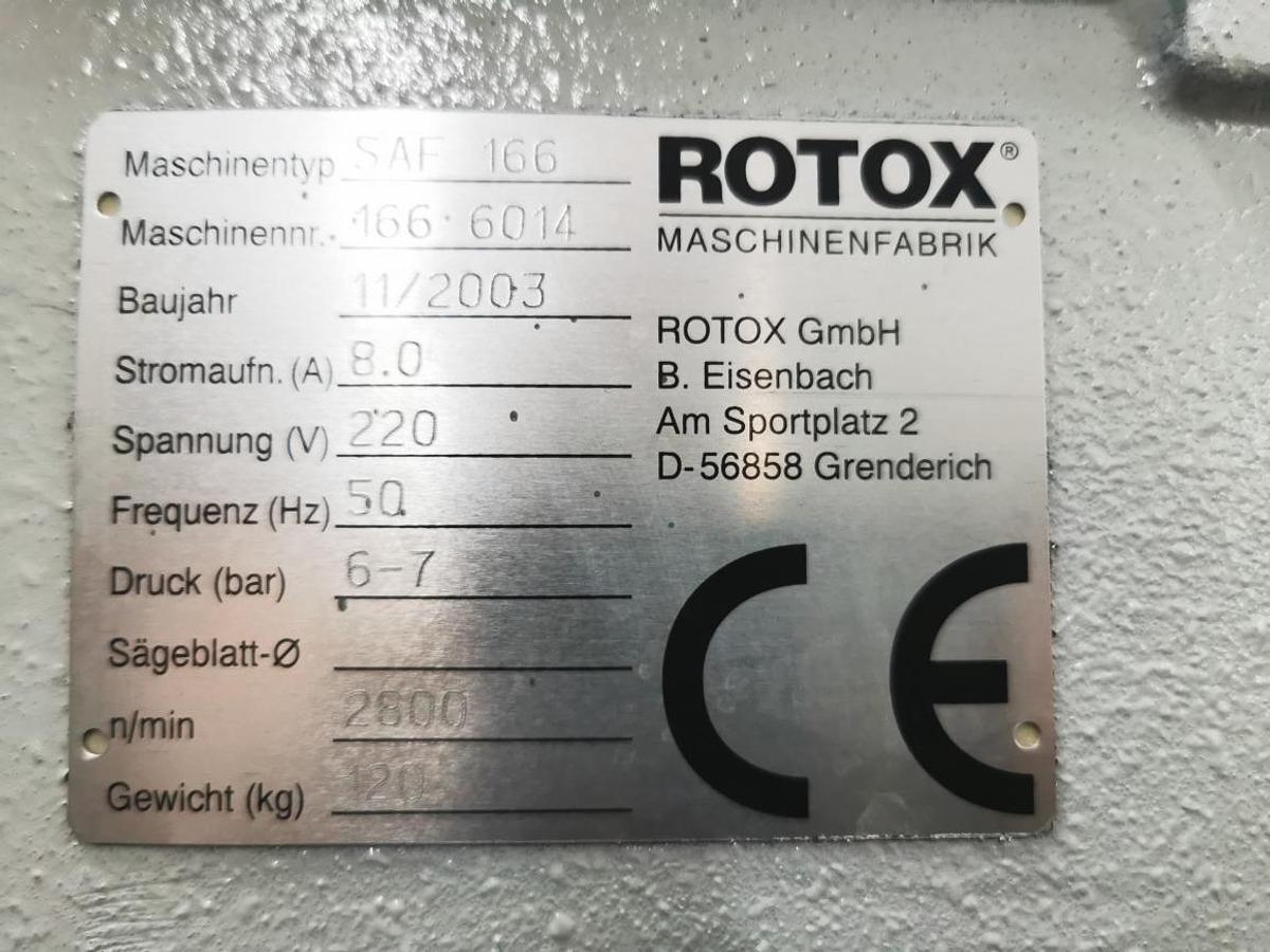 Used POLE MILLING MACHINE ROTOX SAF 166 YEAR 2003
