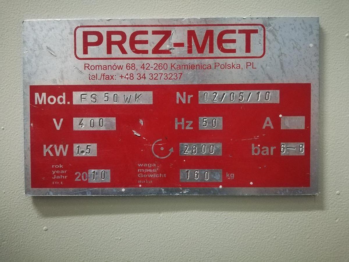 Used POLE MILLING MACHINE PREZ-MET FS 50WK YEAR 2010