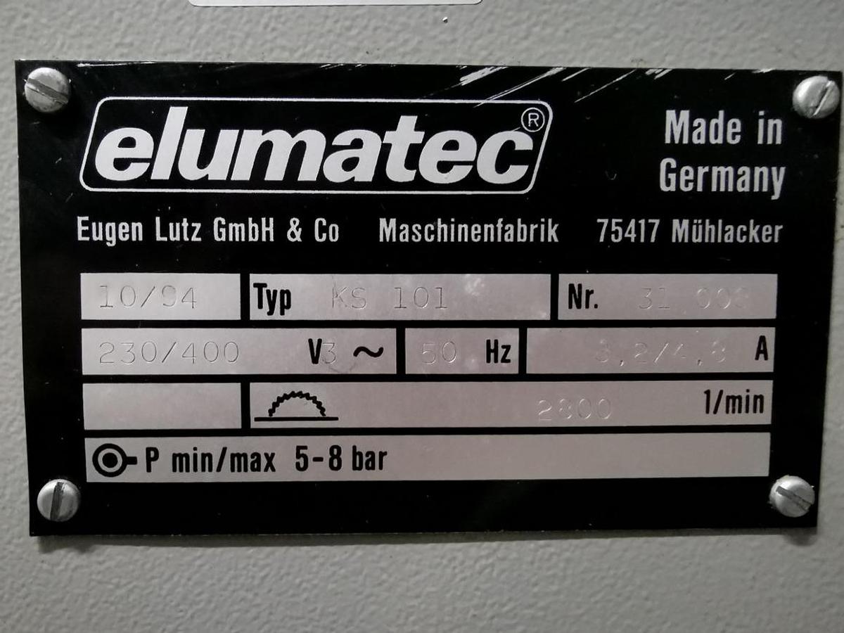 Used ELUMATEC DOUBLE EDGING SAW KS 101
