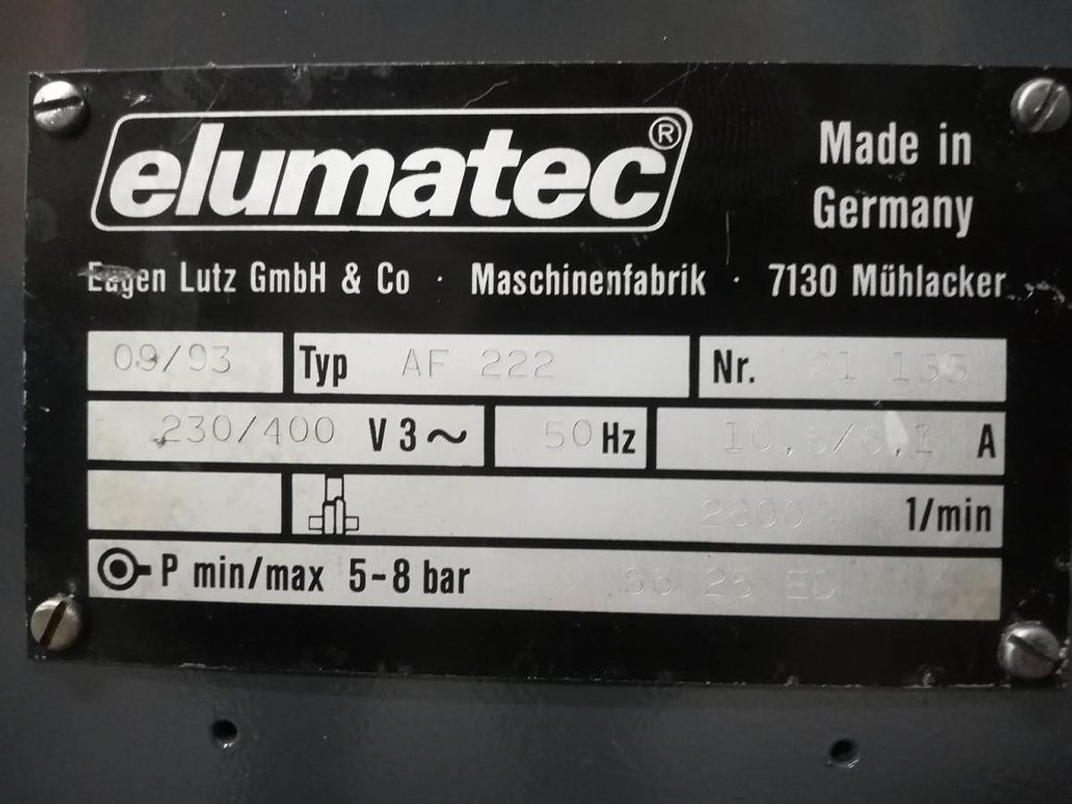 Used ELUMATEC POST MILLING MACHINE AF 222