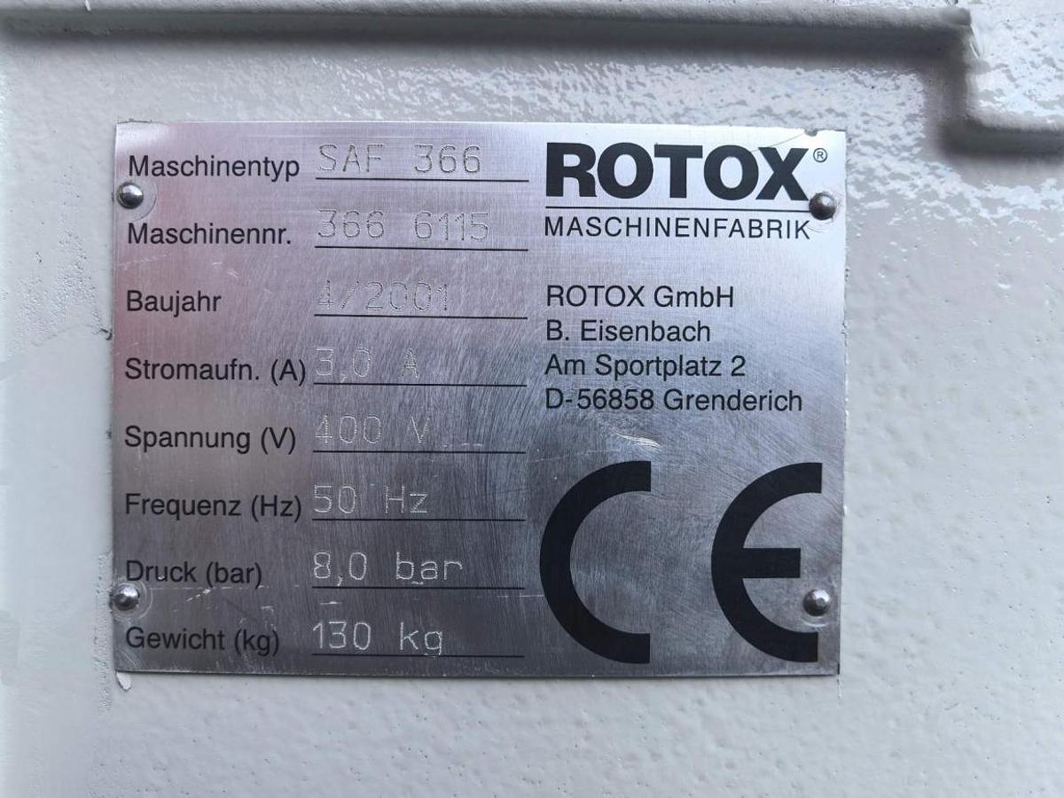 Used POLE MILLING MACHINE ROTOX SAF 366 YEAR 2001