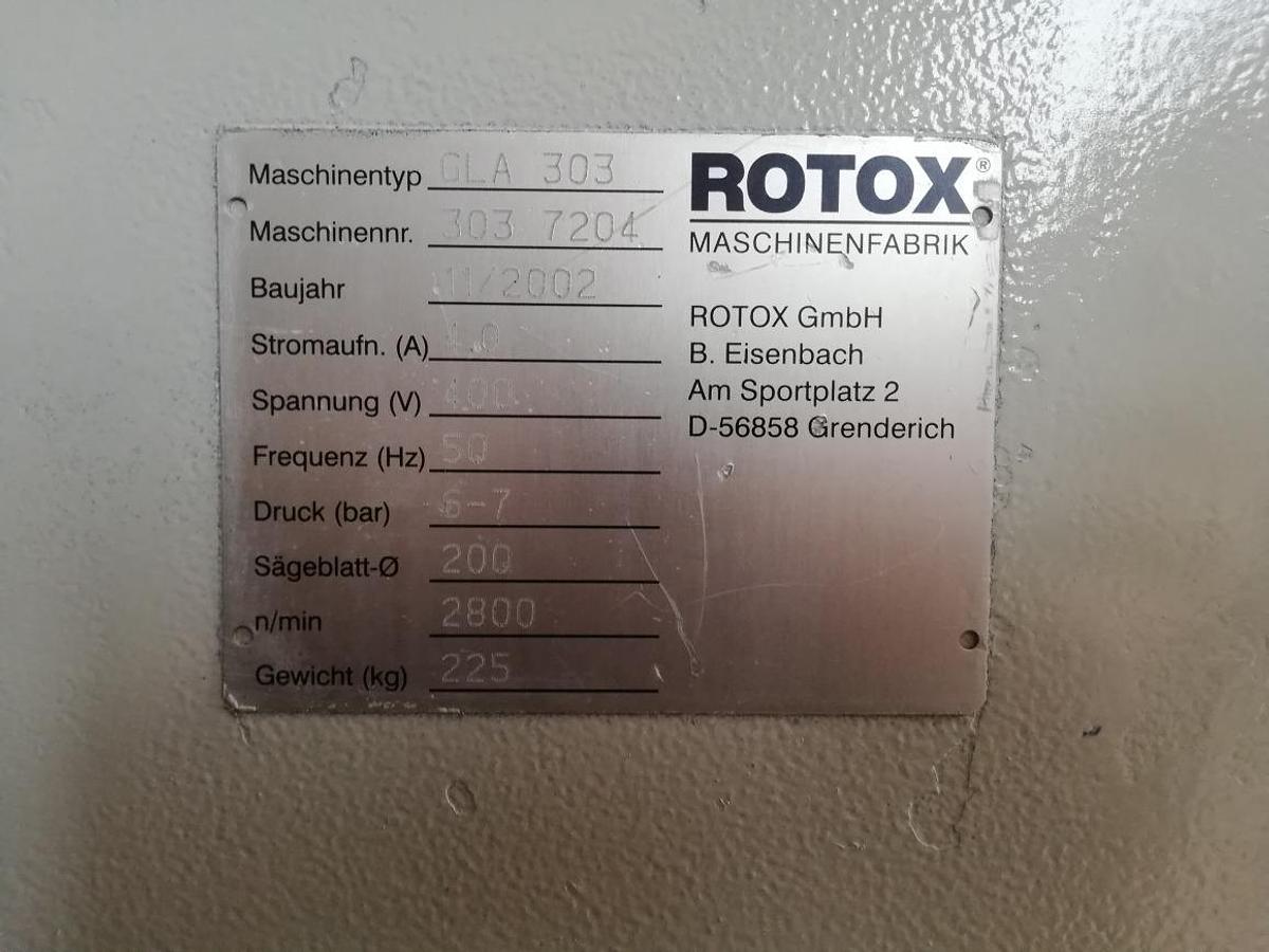 Używane PIŁA DO LISTEW PRZYSZYBOWYCH ROTOX GLA 303 ROK 2002