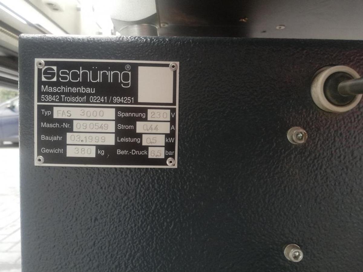 Used SCHURING FAS 3000 FORGING TABLE