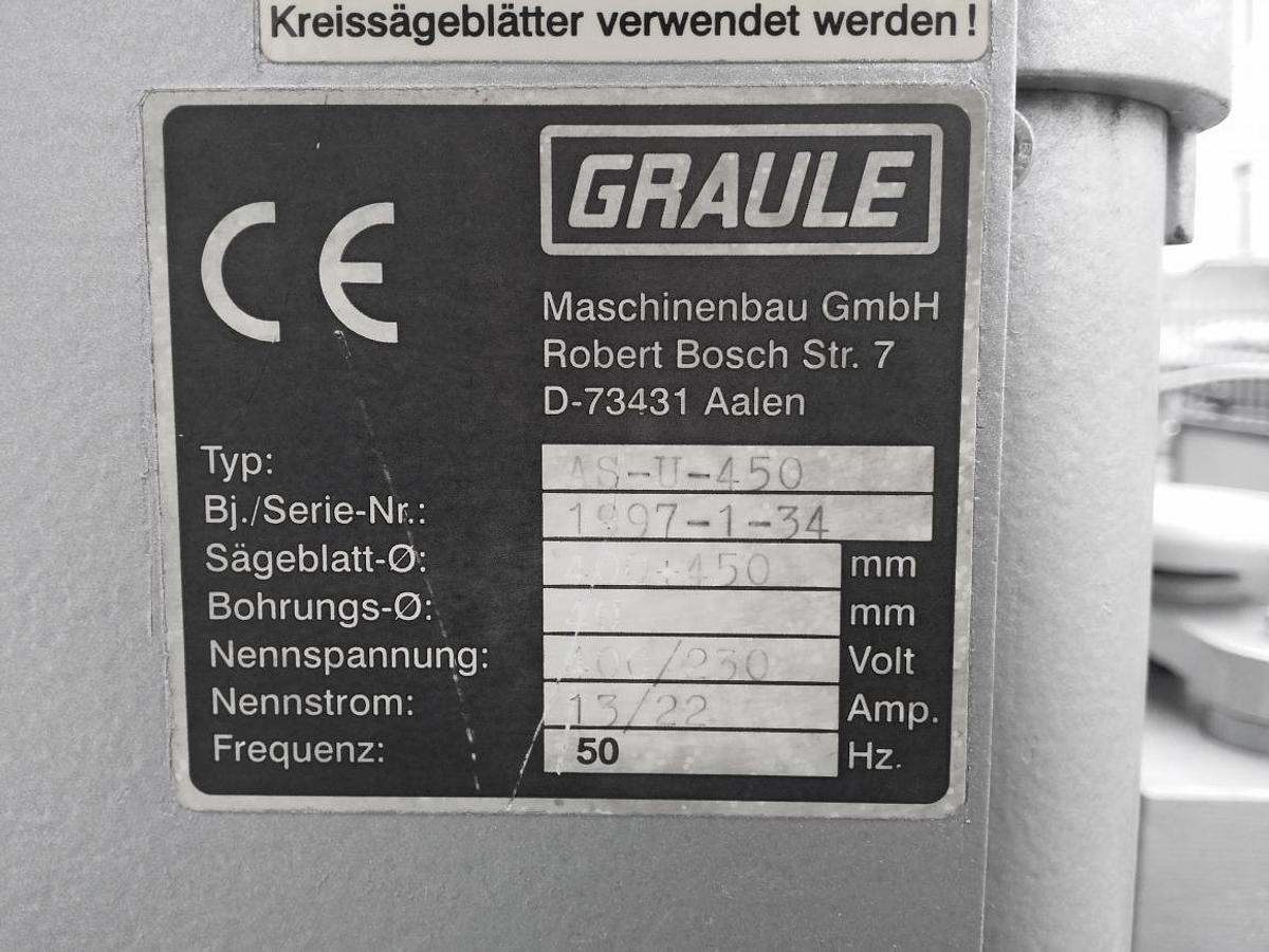 Used FACADE SAW GRAULE AS - U 450 YEAR 1997