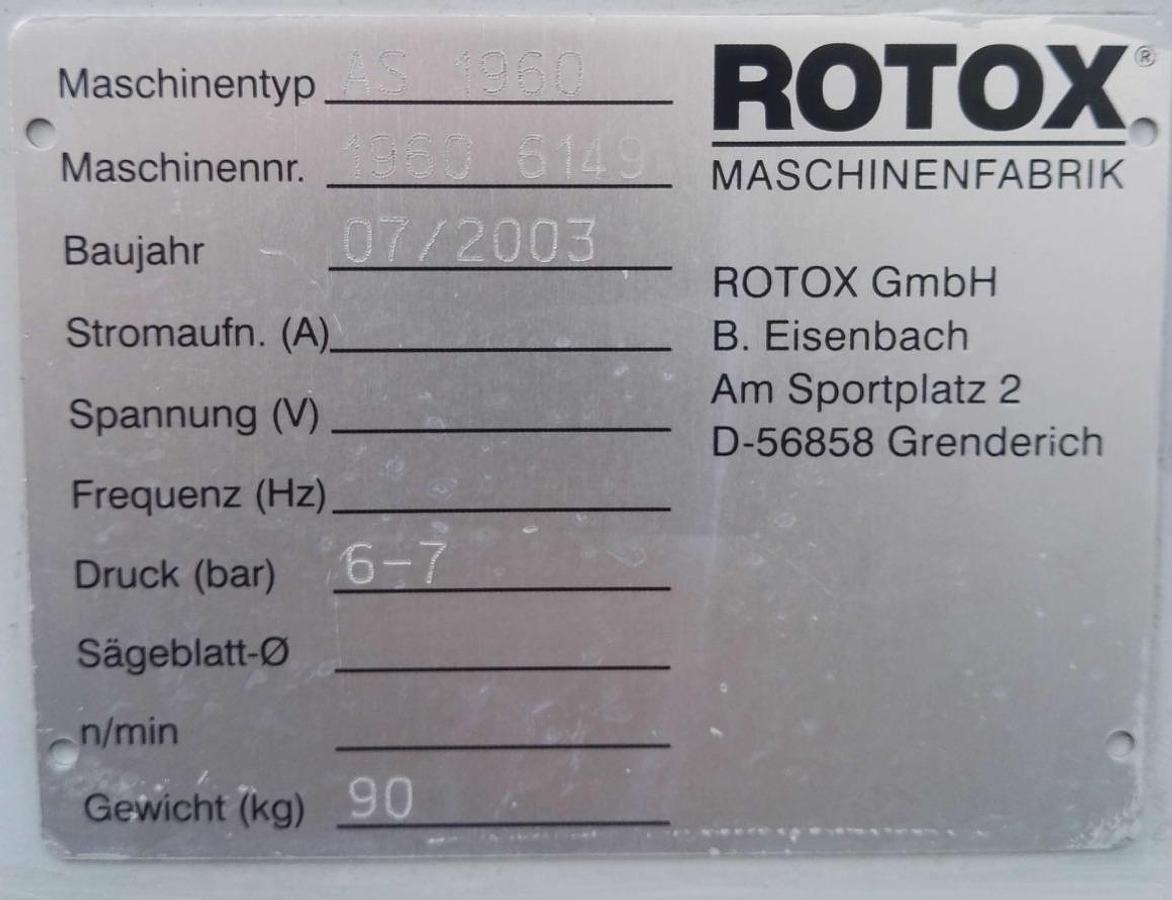 Używane WKRĘTARKA DO WZMOCNIEŃ ROTOX AS 1960 ROK 2003