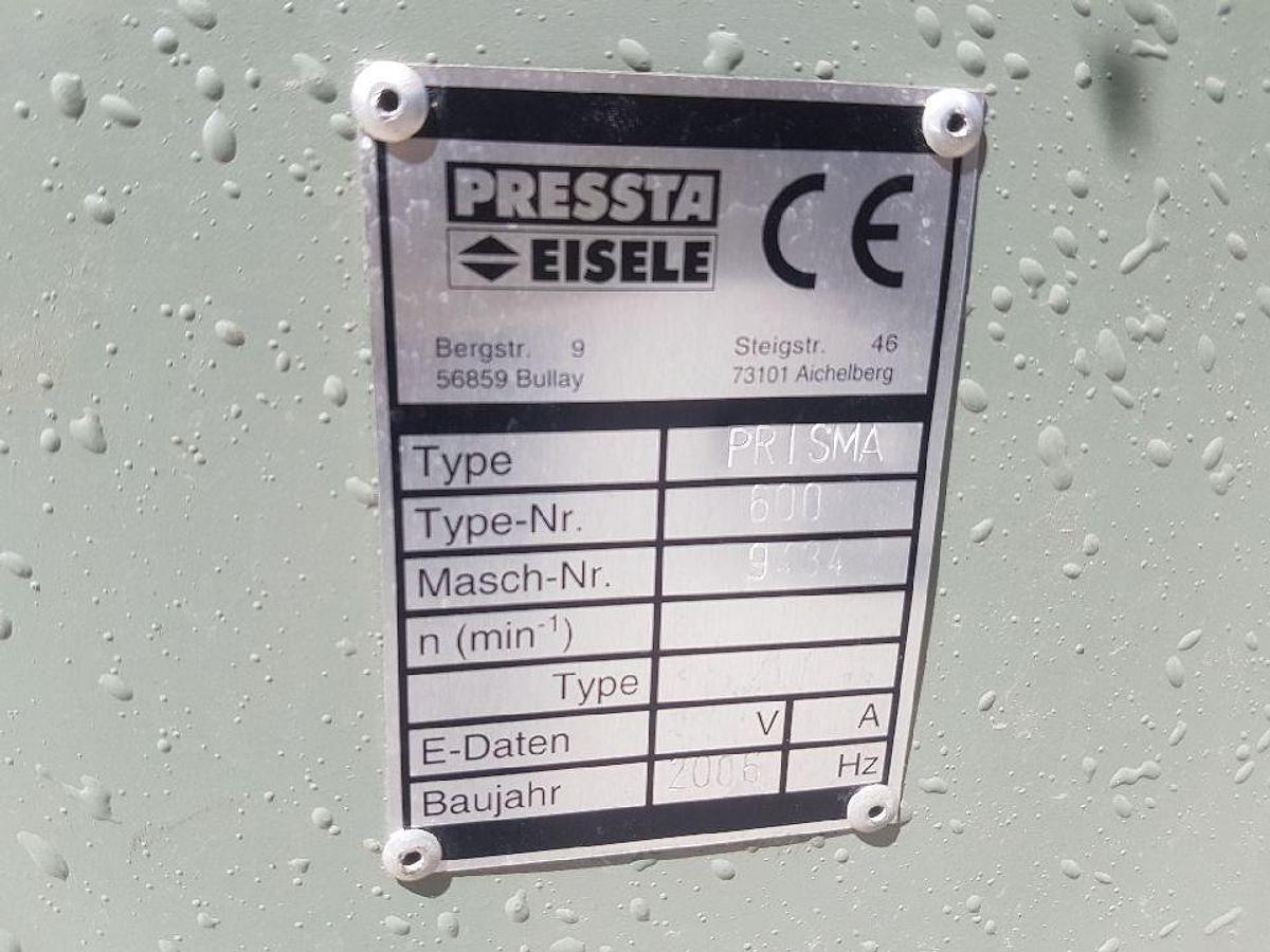 Używane PIŁA FASADOWA PRESSTA EISELE PRISMA 600 ROK 2006