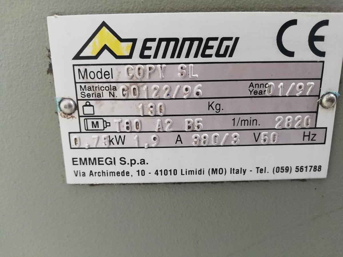 Used MILLING AND COPYING MACHINE EMMEGI COPY SL