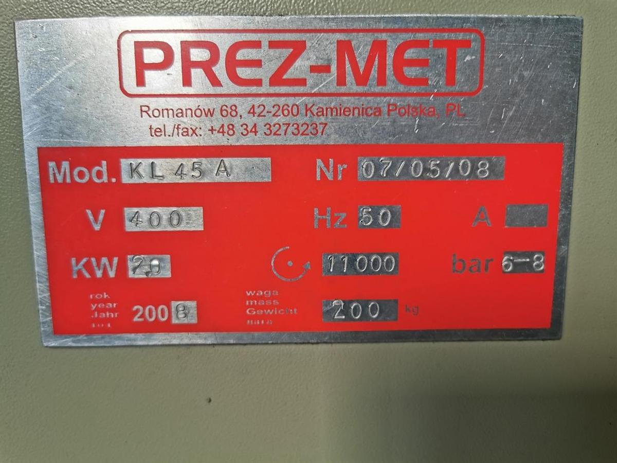 Używane FREZARKO - KOPIARKA (KLAMKOWNICA)  PREZ- MET KL 45A ROK 2008