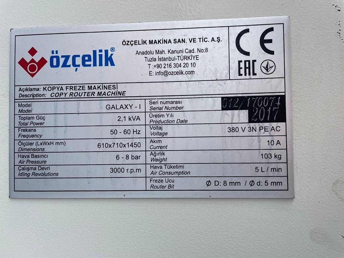 Używane FREZARKO - KOPIARKA GALAXY I  ROK 2017