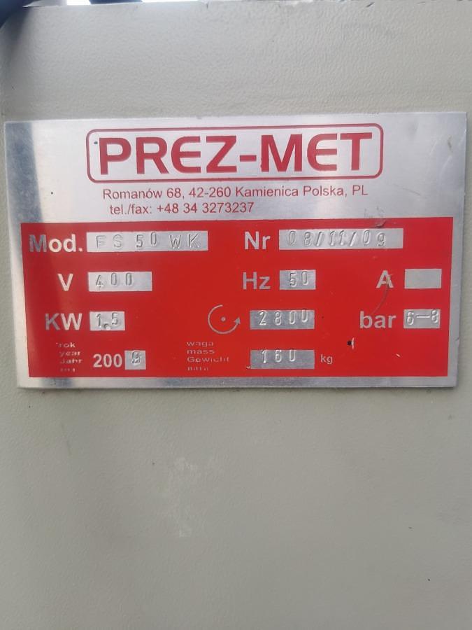 Used POLE MILLING MACHINE PREZ-MET FS 50 WK YEAR 2009
