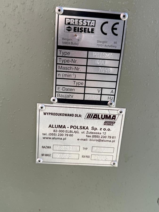 Used FACADE SAW PRESSTA EISELE PRISMA 400 YEAR 2005