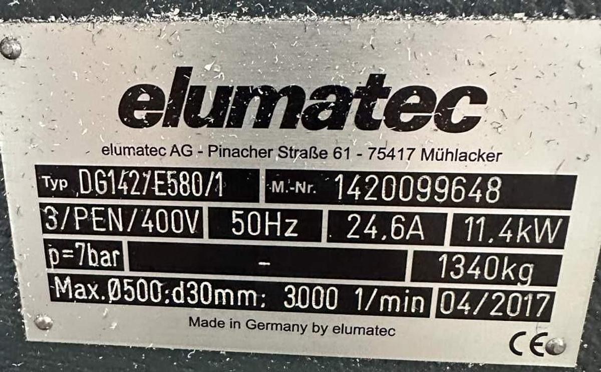 Używane PIŁA DWUGŁOWICOWA ( AUTOMATYCZNA) ELUMATEC DG 142 / E580 / 1 ROK 2017