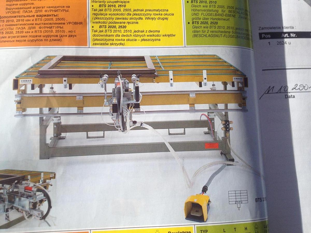 Używane STÓŁ DO OKUWANIA URBAN BTS 2510/S 2001 ROK