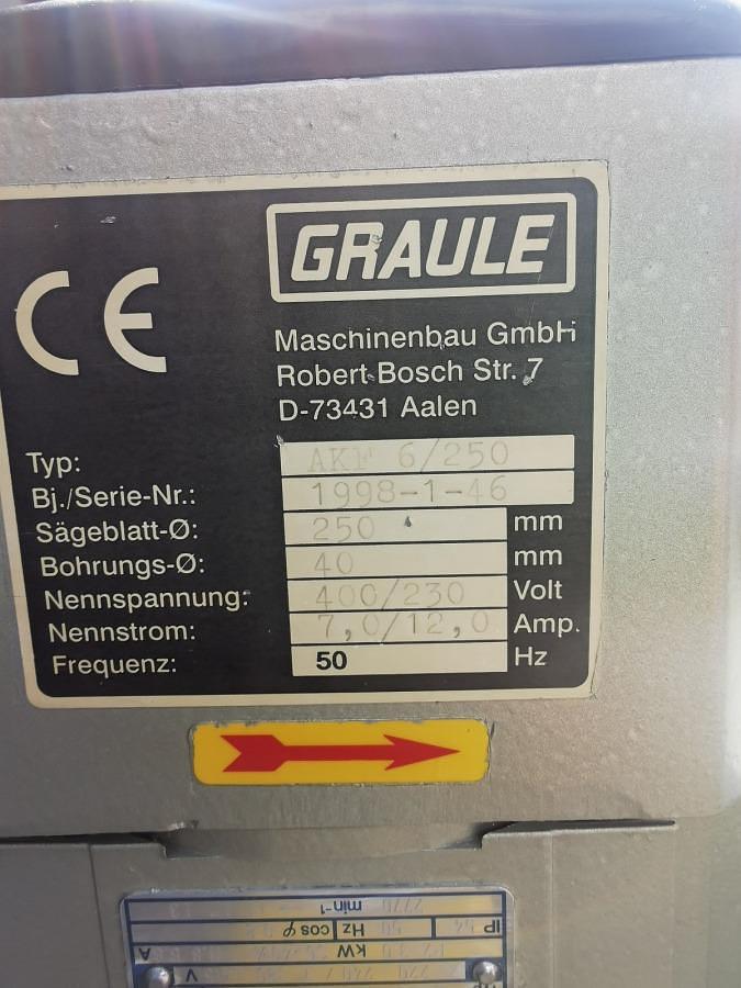 Używane FREZARKA DO SŁUPKA AUTOMATYCZNA GRAULE AKF 6/250