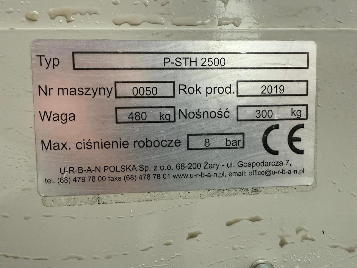 Używane URBAN P-STH 2500 POZIOMO PIONOWY PODAJNIK ROLKOWY ROK 2019