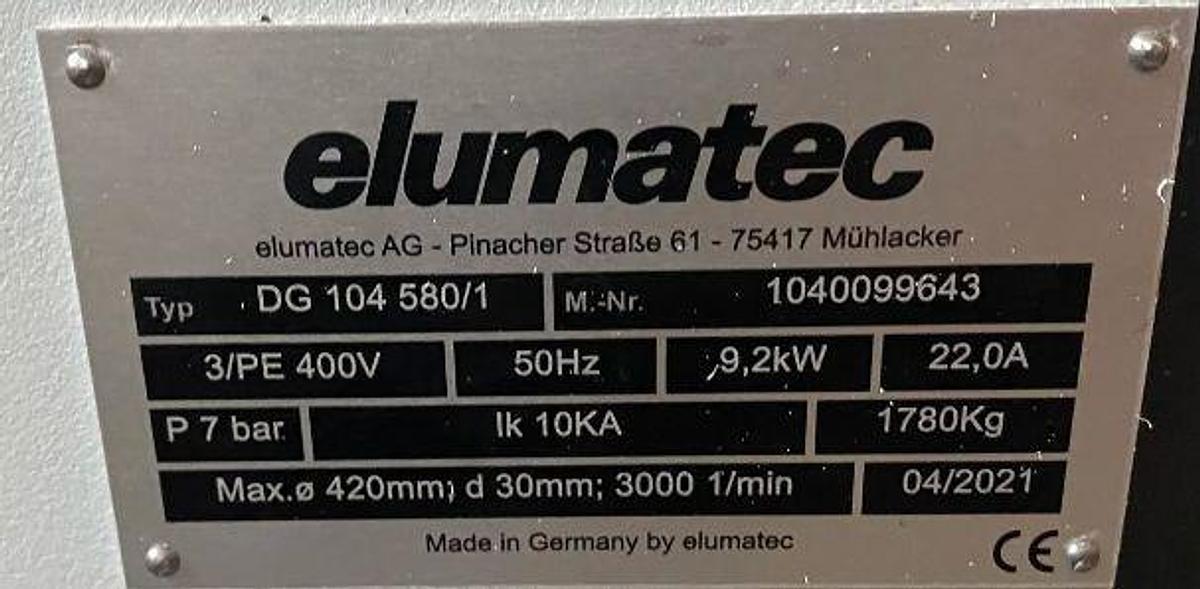 Używane PIŁA AUTOMATYCZNA / DWUGŁOWICOWA ELUMATEC DG 104 580/1 ROK 2021