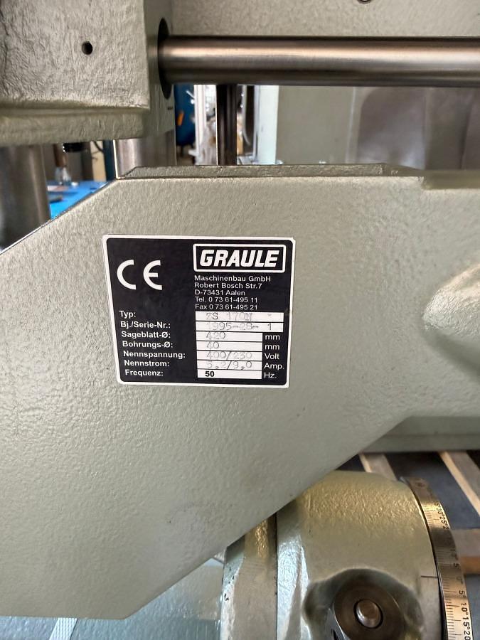 Used SINGLE HEAD GRAULE SAW ZS 170 N
