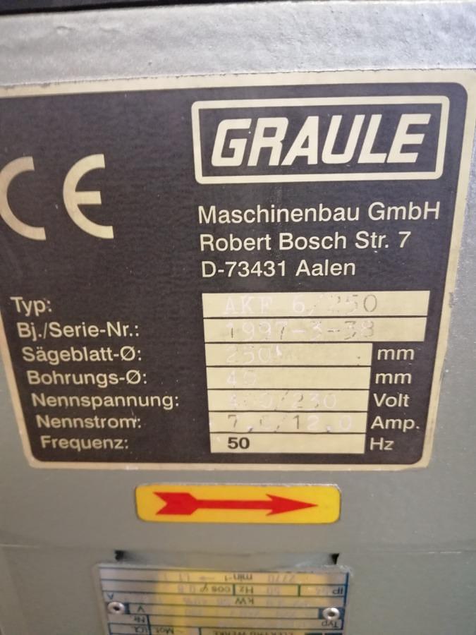Used AUTOMATIC POST MILLING MACHINE GRAULE AKF 6/250