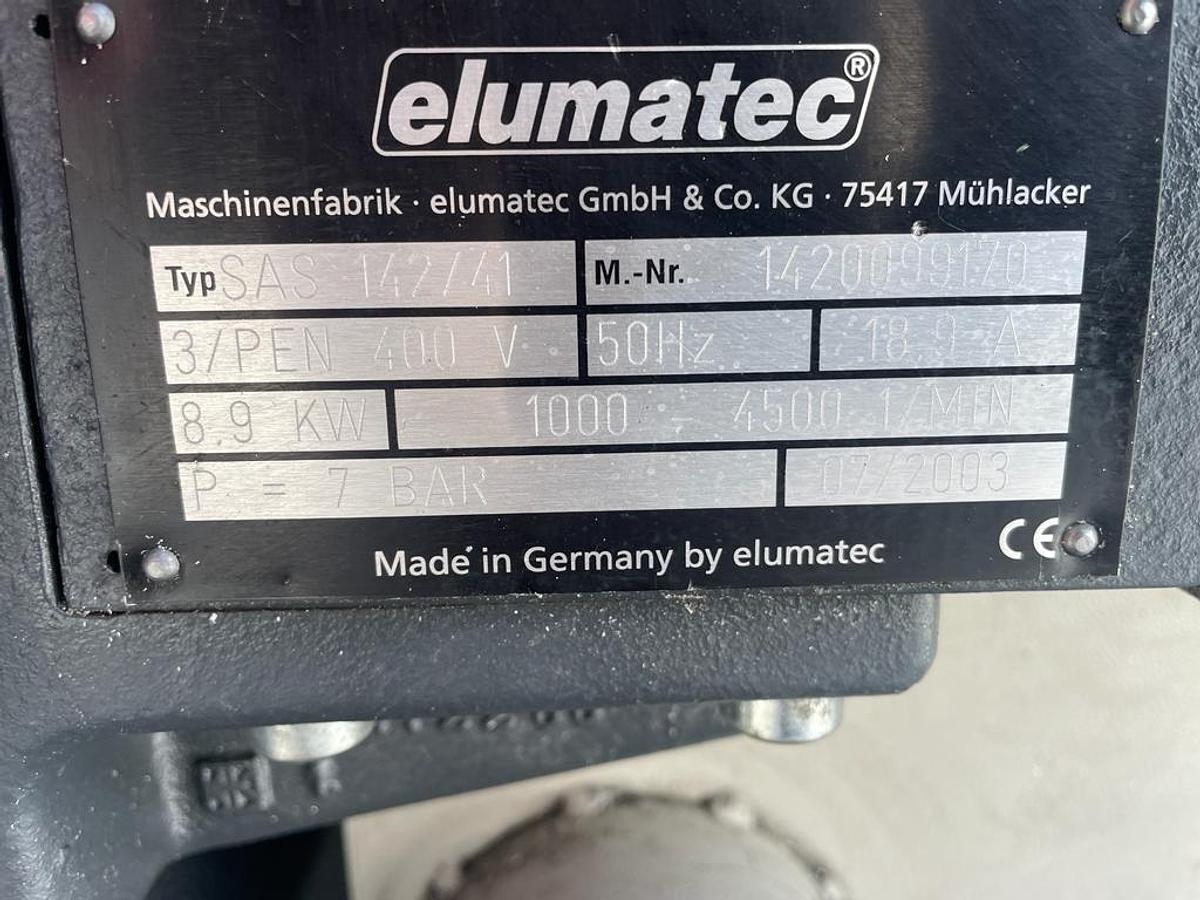 Used ELUMATEC AUTOMATIC CUTTING MACHINE SAS 142/41 YEAR 2003