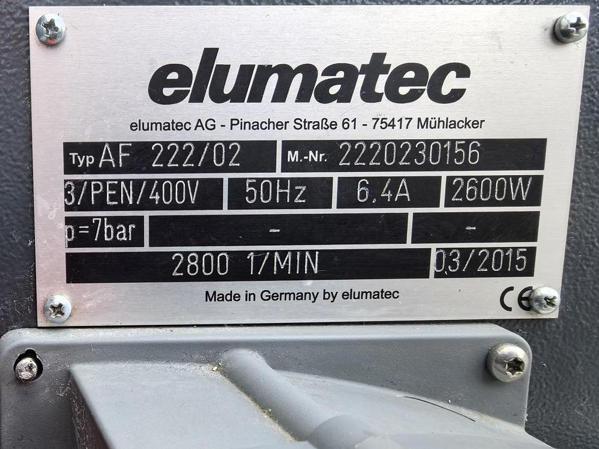 Used POST MILLING MACHINE ELUMATEC AF 222/02 YEAR 2015