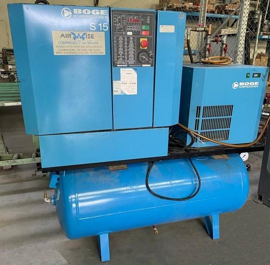 Used BOGE S 15 SCREW COMPRESSOR