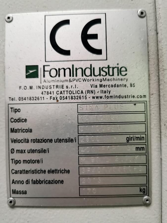 Used SINGLE HEAD SAW FOM INDUSTRIE SIKA PLUS YEAR 2013