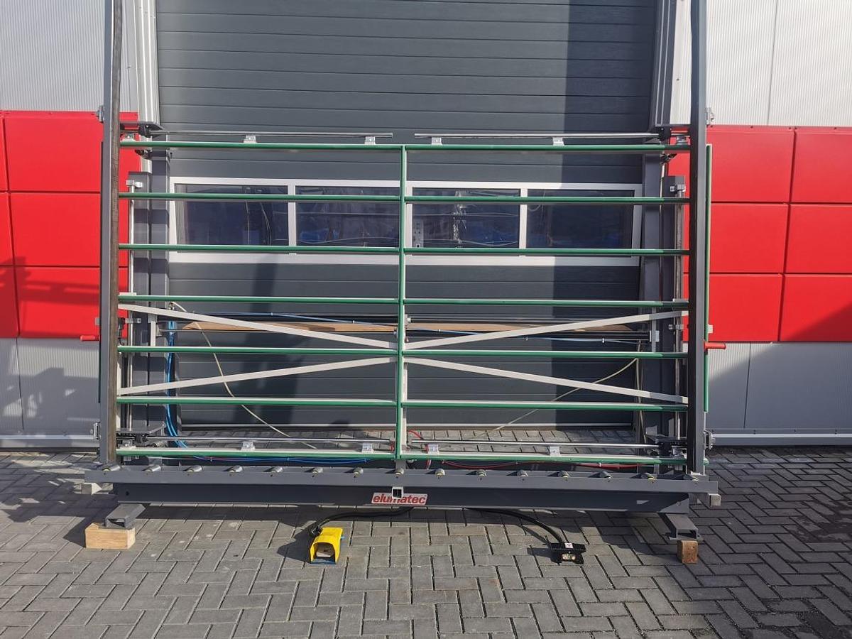 Used ELUMATEC VE 3000 INSPECTION AND GLAZING PRESS