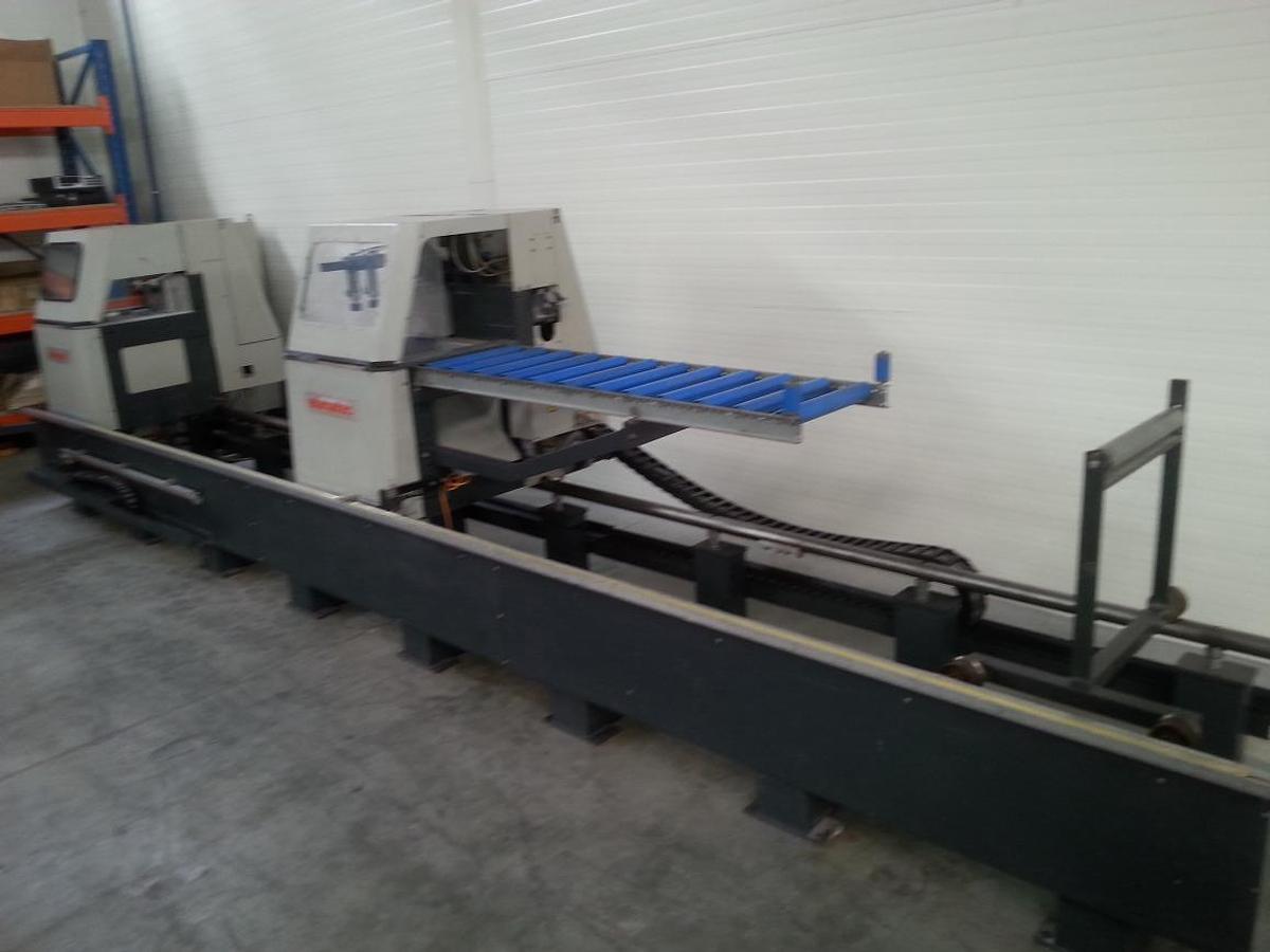 Used ELUMATEC DOUBLE-HEAD AUTOMATIC SAW DG 142/01 YEAR 2002