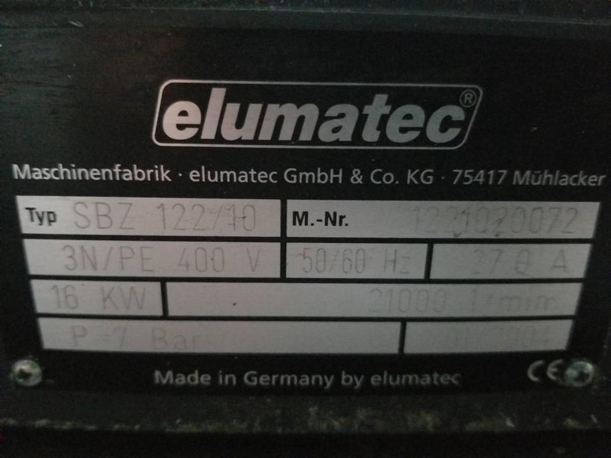 Używane CENTRUM OBRÓBCZE ELUMATEC SBZ 122 /10 ROK 2004