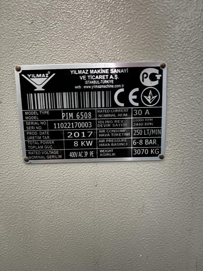 Używane CENTRUM OBRÓBCZE YILMAZ PIM 6508 ROK 2017